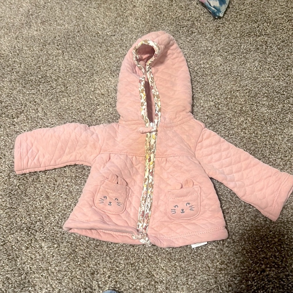 Pink carters jacket size newborn